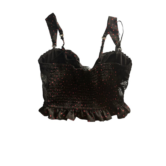 HEART CORSET TOP LACE SIDES - Picture 2 of 2